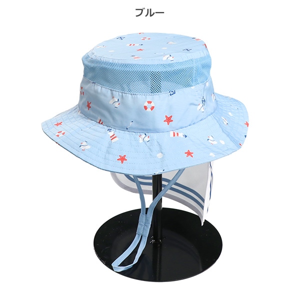 垂れ付きベンチレーションハット（総柄）