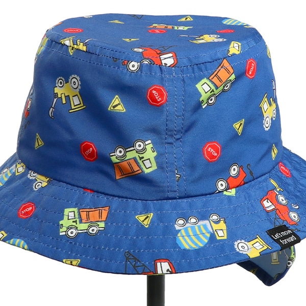 垂れ付きハット（くるま総柄）