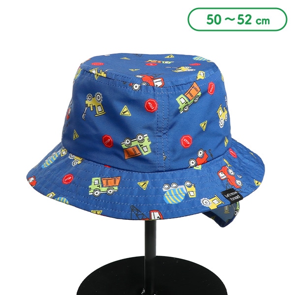 垂れ付きハット（くるま総柄）