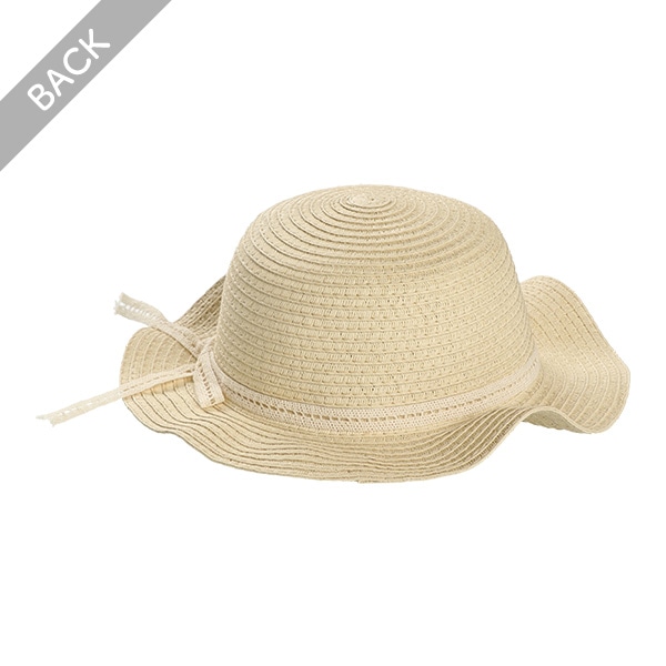 ペーパー波つば帽子（レース）