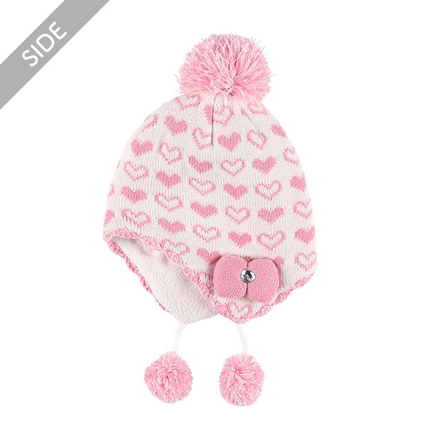 耳付きニット帽子（ラメハート） | 西松屋オンラインストア
