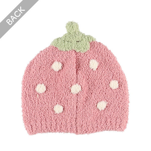 なりきりマシュマロニット帽子（いちご）