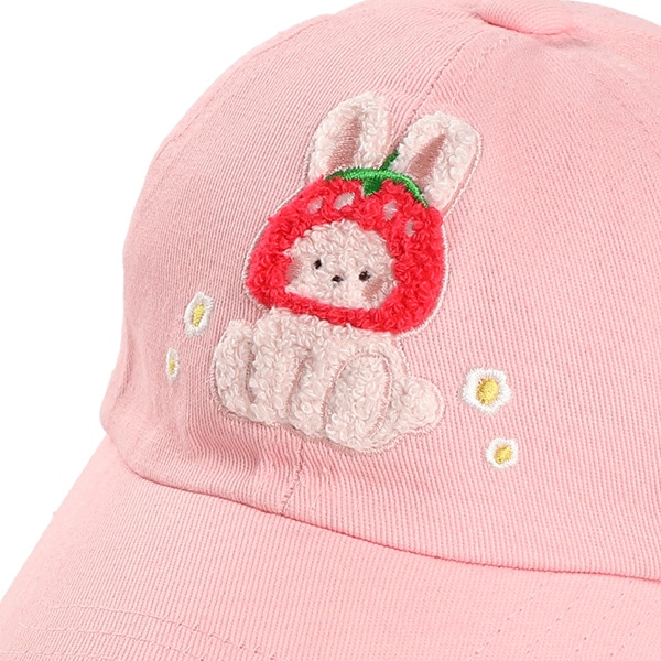 サガラ刺繍キャップ（うさぎ）