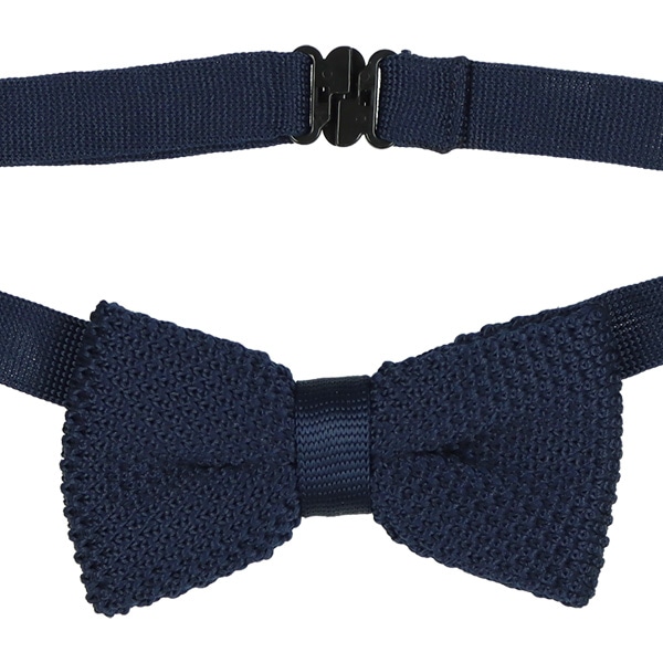 ワンタッチニット蝶ネクタイ（ネイビー）