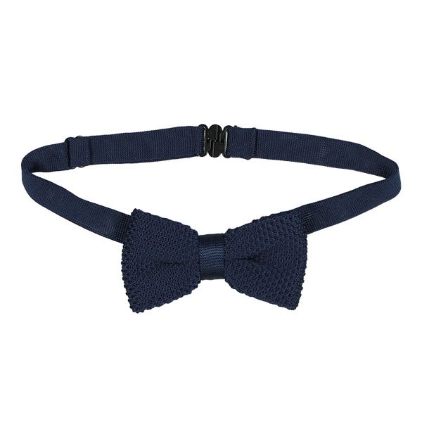 ワンタッチニット蝶ネクタイ（ネイビー）