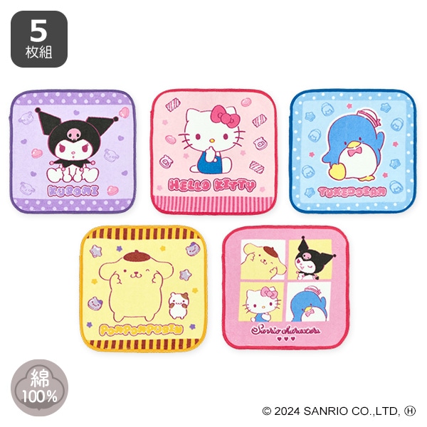 5枚組ミニタオル（サンリオキャラクターズ・グミキャラミックス