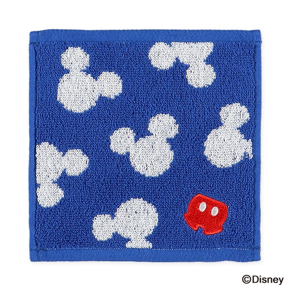 3枚組ジャガードミニタオル ワンポイント刺繍（ミッキーマウス）