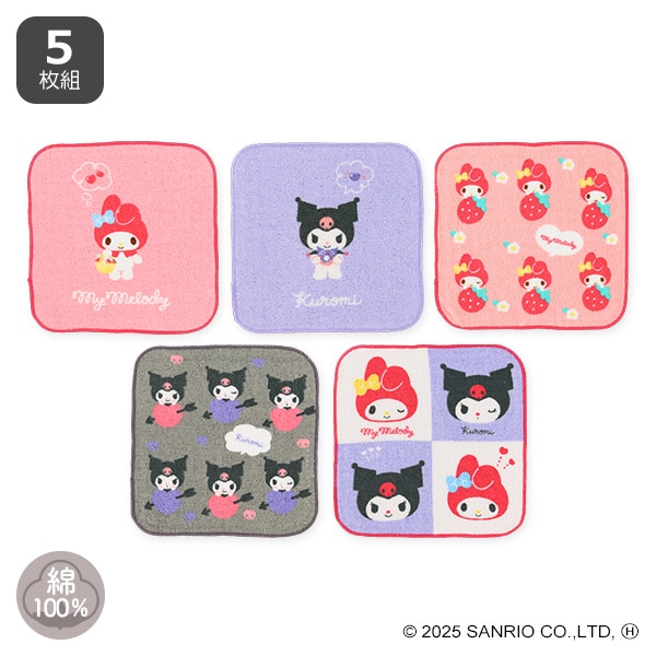 5枚組ミニタオル（マイメロディ&クロミ）