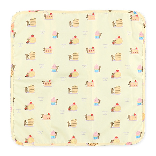 3枚組ランチクロス（くまと食べ物）