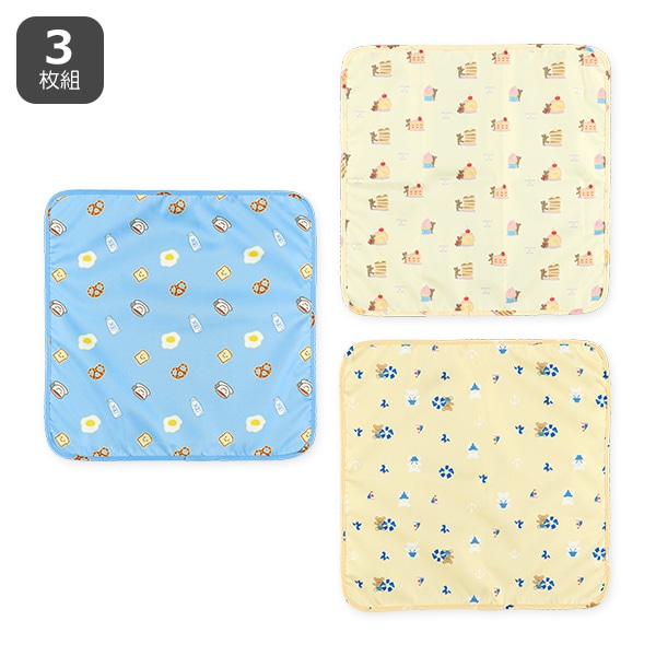 ★ランチクロス★ 3枚組ランチクロス（くまと食べ物） | 西松屋オンラインストア