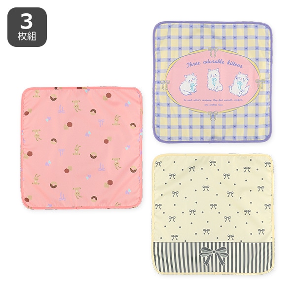 3枚組ランチクロス（リボン） | 西松屋オンラインストア