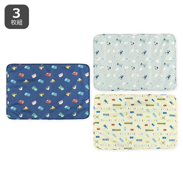 3枚組ランチョンマット（のりもの）