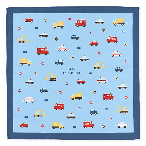 3枚組ランチクロス（恐竜・くるま）