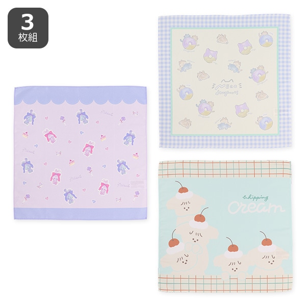 3枚組ランチクロス（ねこ・その他）