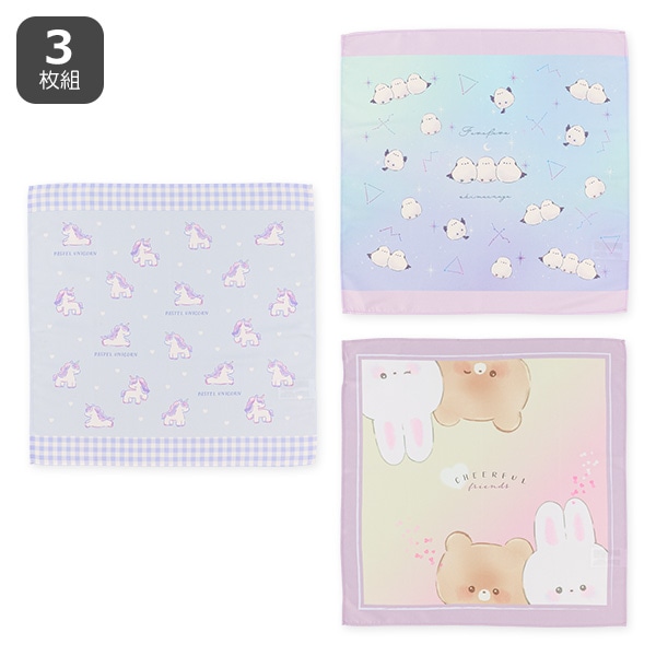 3枚組ランチクロス（シマエナガ・その他）