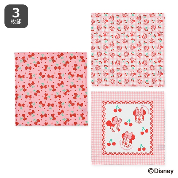 3枚組ランチクロス（ミニーマウス）