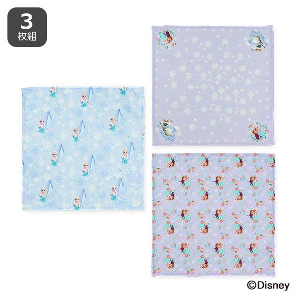 3枚組ランチクロス（アナと雪の女王）