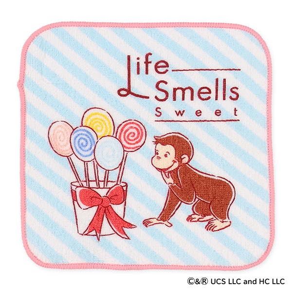 5枚組ミニタオル（おさるのジョージ・わくわくプレイング）