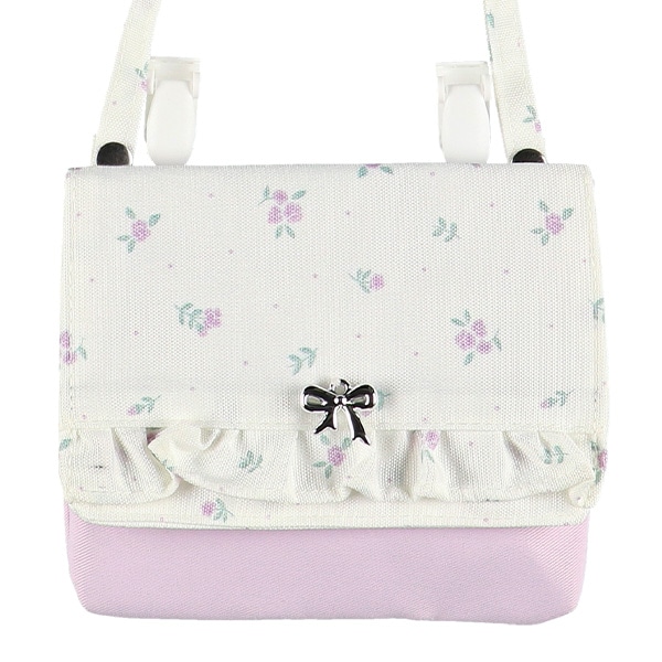 移動ポケット（花柄リボンチャーム）