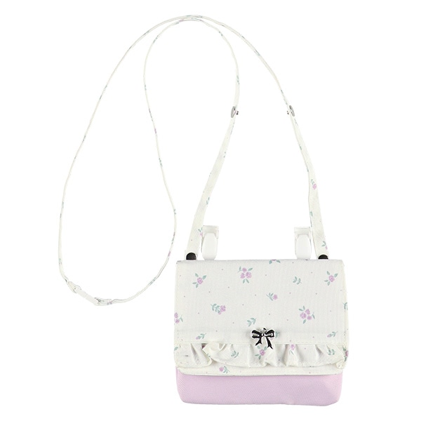 移動ポケット（花柄リボンチャーム）