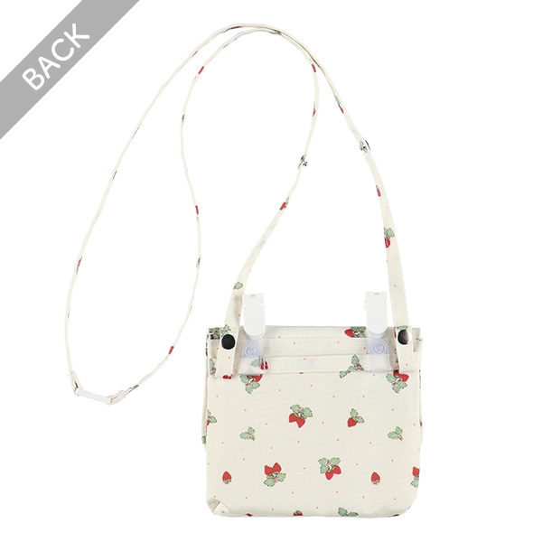 移動ポケット（いちごギンガムリボン）