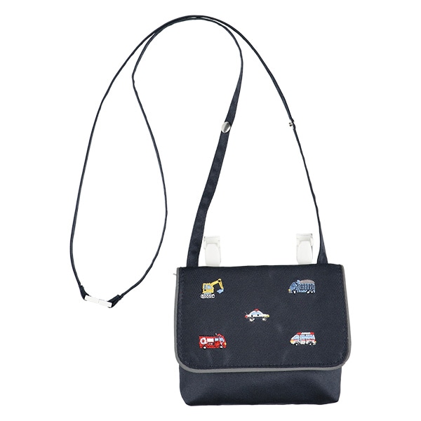 リフレクター付き移動ポケット（くるま刺繍）