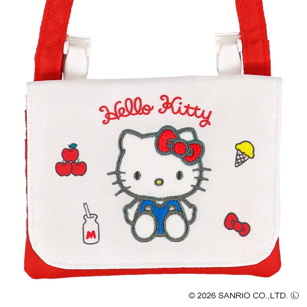 アップリケ付き移動ポケット（ハローキティ）
