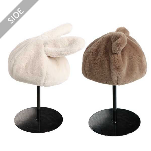 gouk雅うさぎモチーフベレー帽