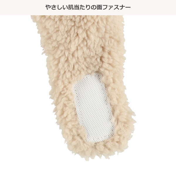 ボアくま耳ボンネット帽子