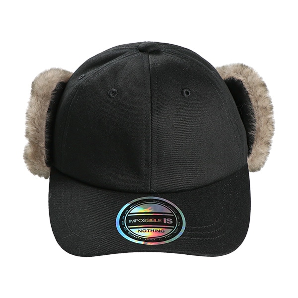 耳当てファー付きキャップ