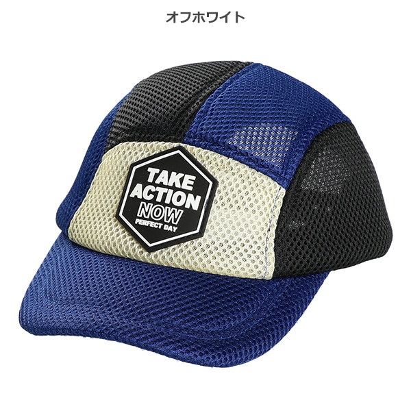 オールメッシュ配色キャップ