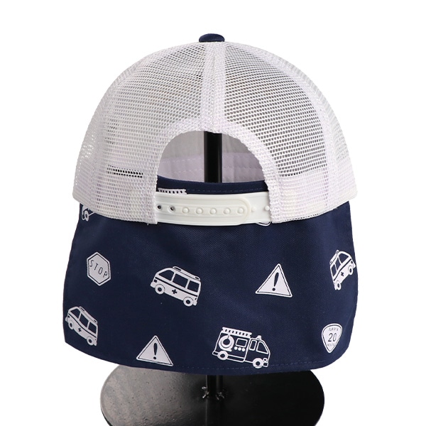 垂れ付きメッシュキャップ（はたらくくるま）