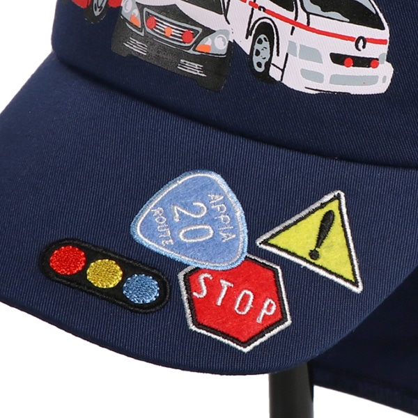 垂れ付きメッシュキャップ（はたらくくるま）