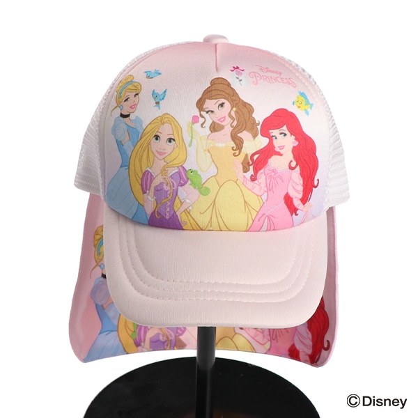 垂れ付きメッシュキャップ（ディズニープリンセス）