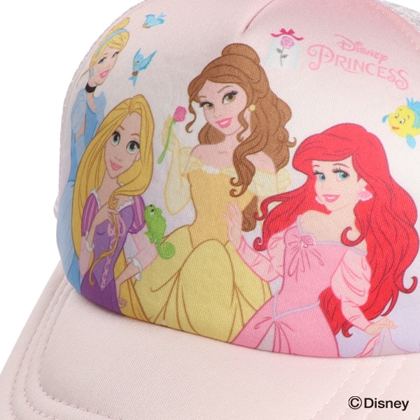 垂れ付きメッシュキャップ（ディズニープリンセス）