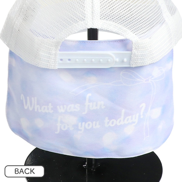 垂れ付きメッシュキャップ（オーロラ）