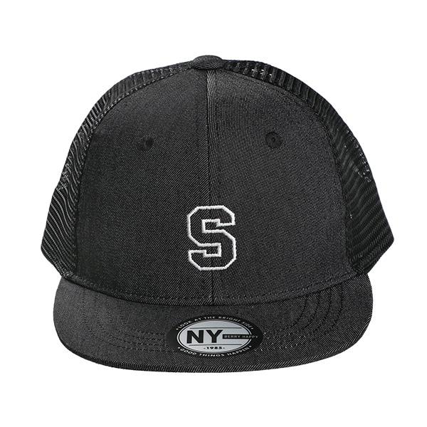 デニムつば広メッシュキャップ