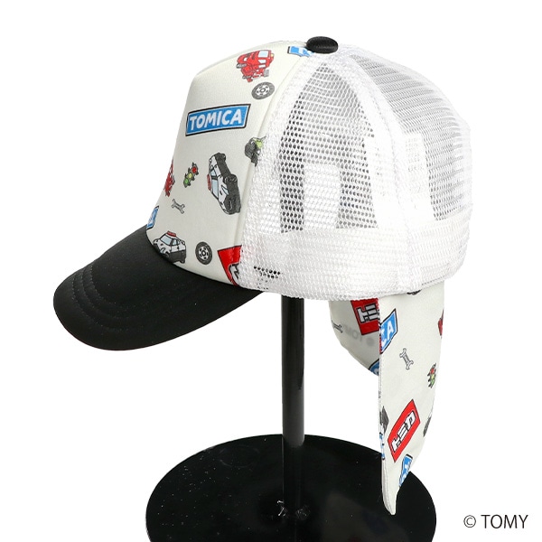 日除け付きメッシュキャップ（トミカ）