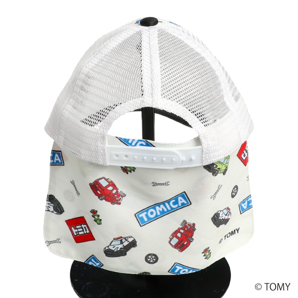 日除け付きメッシュキャップ（トミカ）