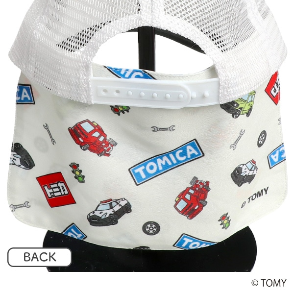 日除け付きメッシュキャップ（トミカ）