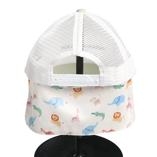垂れ付きメッシュキャップ（アニマル柄）