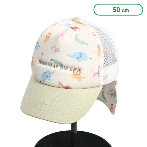 垂れ付きメッシュキャップ（アニマル柄）