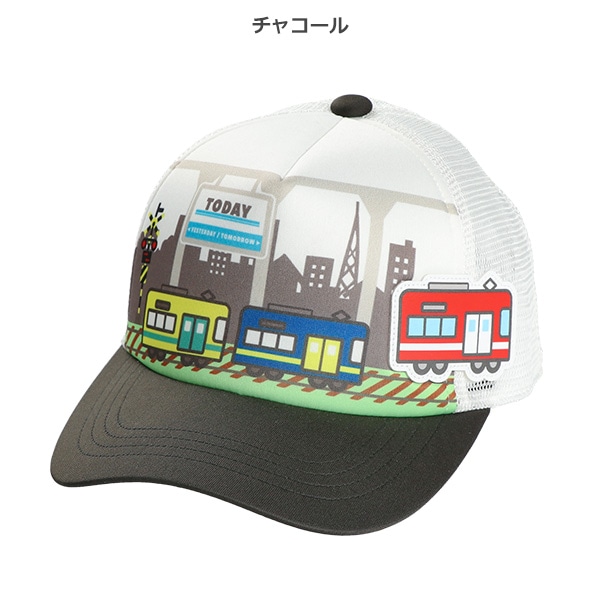 メッシュキャップ（電車・ワッペン）