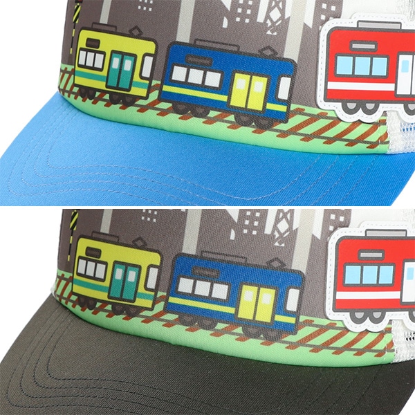 メッシュキャップ（電車・ワッペン）
