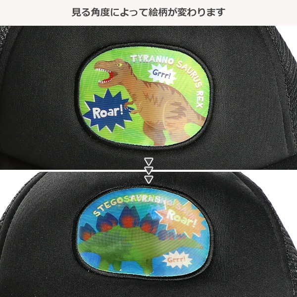 メッシュレンチキュラーキャップ（恐竜）