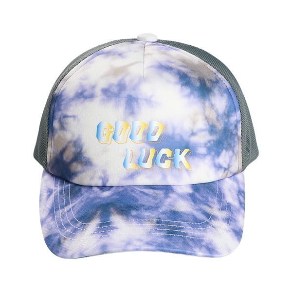 メッシュキャップ（雲柄ゆがみロゴ）