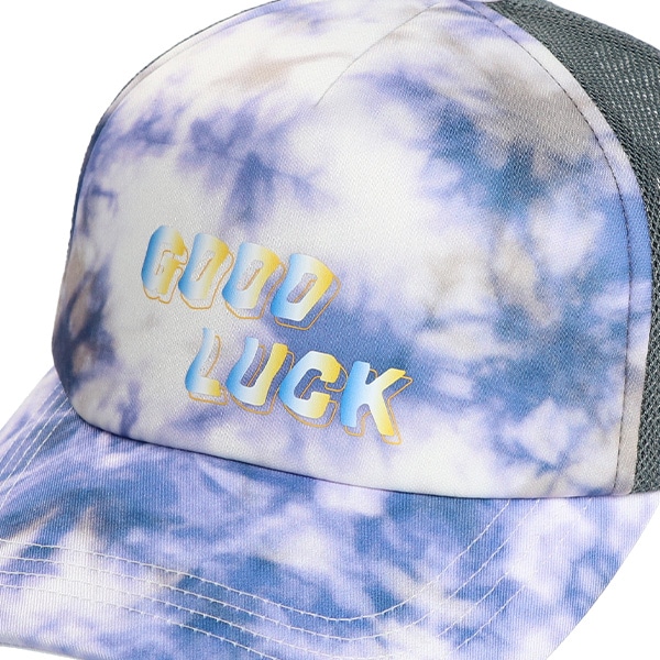 メッシュキャップ（雲柄ゆがみロゴ）