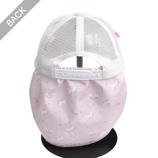 垂れ付きメッシュキャップ（リボンユニコーン）