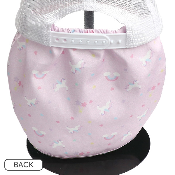 垂れ付きメッシュキャップ（リボンユニコーン）