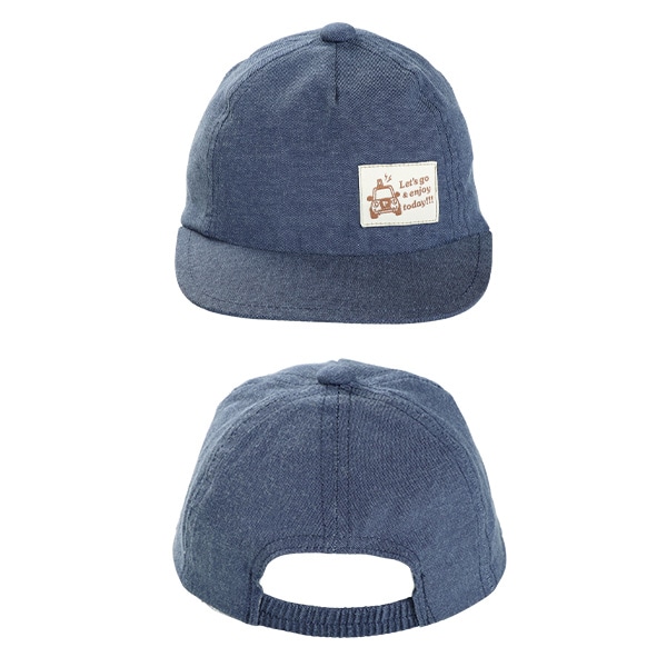 平つば帽子（くるまワッペン）